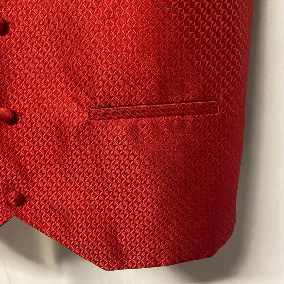 Umo Lorenzo Formal Wear Vest Red XL Worn Once - Picture 3 of 6